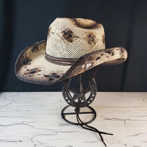 Cavenders Distressed Cowgirl Hat in Women's Medium - Picture 8 of 16